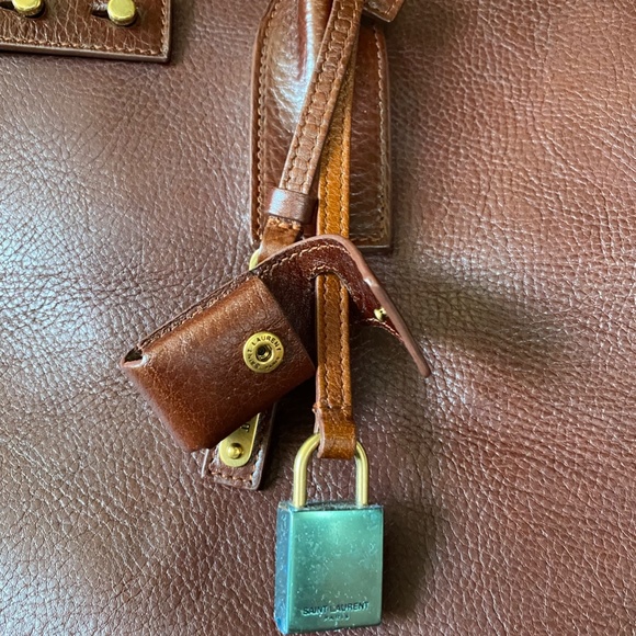 Saint Laurent Sac de Jour Large Rare Size Brun Cognac (Cognac Brown) Calfskin - Picture 2 of 11